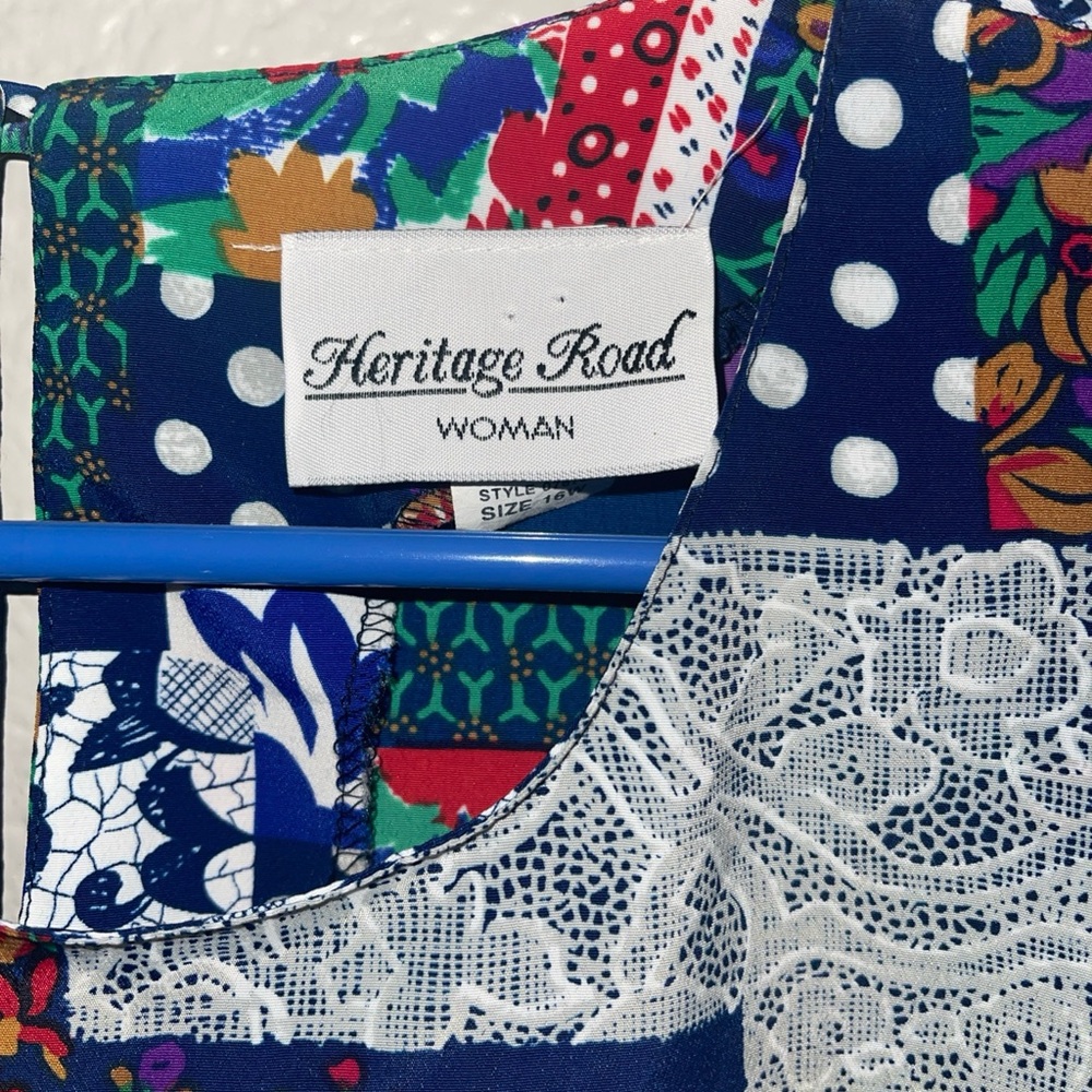 Heritage Road Multicolor Patchwork Blouse - image 3